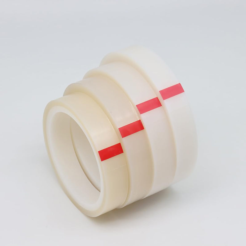 White Translucent PTFE Film Tape Adhesive PTFE Tape Sheets Pressure Sensitive Tape with Single Side Silicone Adhesive, 36 Yards(1 roll) (0.08mmT*13mmW*36Yards) 0.08mmT*13mmW*36Yards