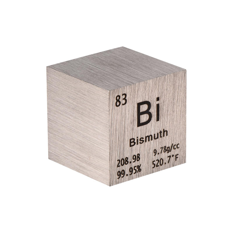 [Australia - AusPower] - PATIKIL 1 Inch Bismuth Cube Metal Element High Density Block Pure Periodic Magnesium Block for Element Collections Teacher Lab Scientific Experiment, 25.4 mm 