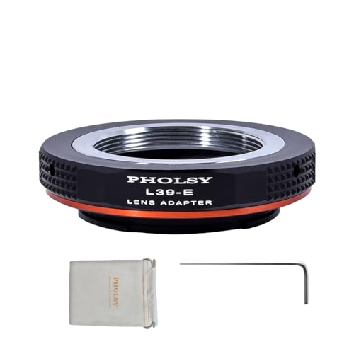 PHOLSY Lens Mount Adapter Manual Focus: Compatible with Leica L39 M39 LTM Lens to Sony E (NEX) Camera Body M39 to Sony E