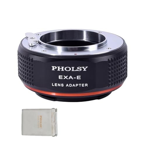 PHOLSY Lens Mount Adapter Manual Focus: Compatible with Exakta (NOT Compatible with Topcon) Lens to Sony E (NEX) Camera Body Exakta to Sony E