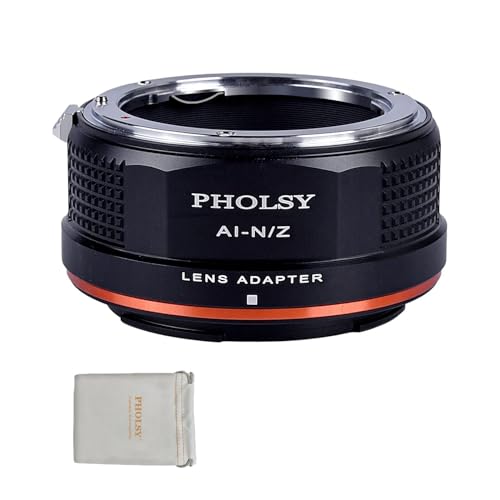PHOLSY FTZ Lens Mount Adapter Manual Focus: Compatible with Nikon F Lens to Nikon Z Camera Body Nikon F to Nikon Z