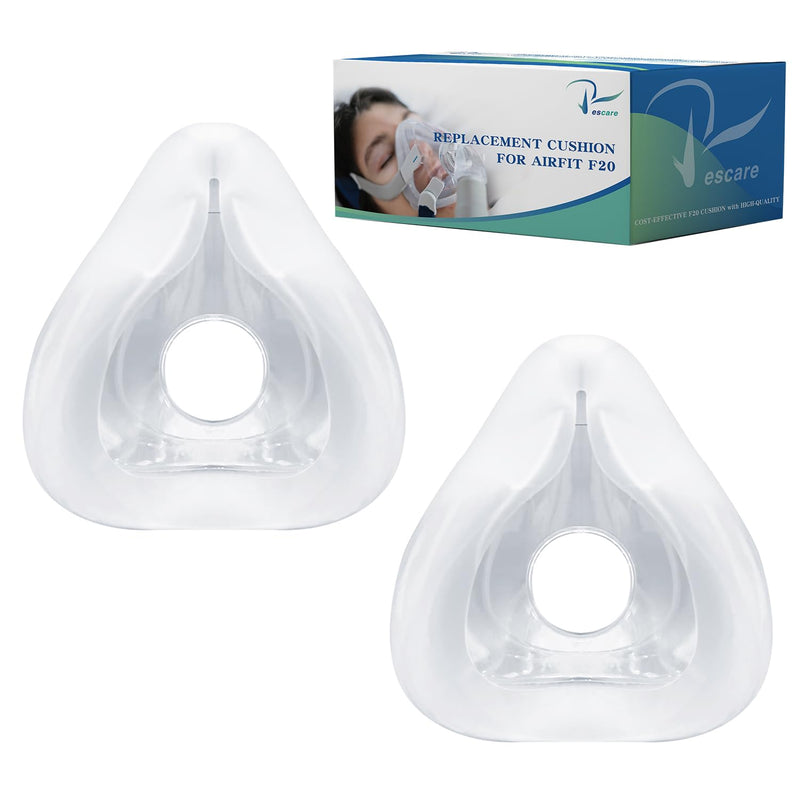 [Australia - AusPower] - Airfit F20 Replacement Cushion Medium - 2 Packs Compatible with Original F20 Frame - Ultra-Soft & Durable Replacement 