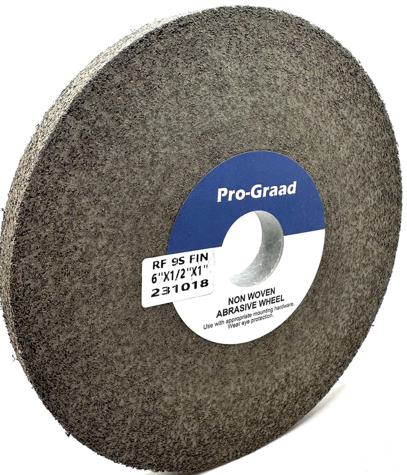 [Australia - AusPower] - 1 Pack 6” x 1/2” x 1” 9S Fine RF Long Life Convolute Deburring, Finishing & Polishing Wheel, Includes Arbor Adapter for use on 3/4 5/8 1/2 inch Shaft Sizes, Pack of 1 6" x 1/2" x 1" 9S Fine 1.0 
