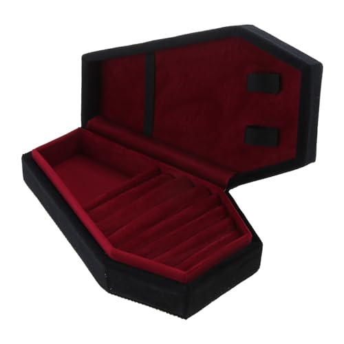 Velvets Jewelry Storage Box Coffin Necklace Earring Box Display Cases Desktop Decoration Jewelry Organizer Holder For Jewelry Necklace Display