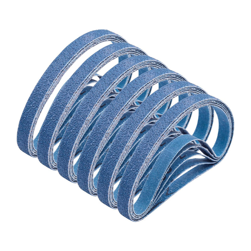 [Australia - AusPower] - 3/8" x 13" Zirconia Sanding Belts, 30 pack 3/8x13 Inch Sanding Belts 80 Grit, Zirconia Belt Sander Sanding Belts for Air File Belt Sander(3/8x13in, 80 Grit) 