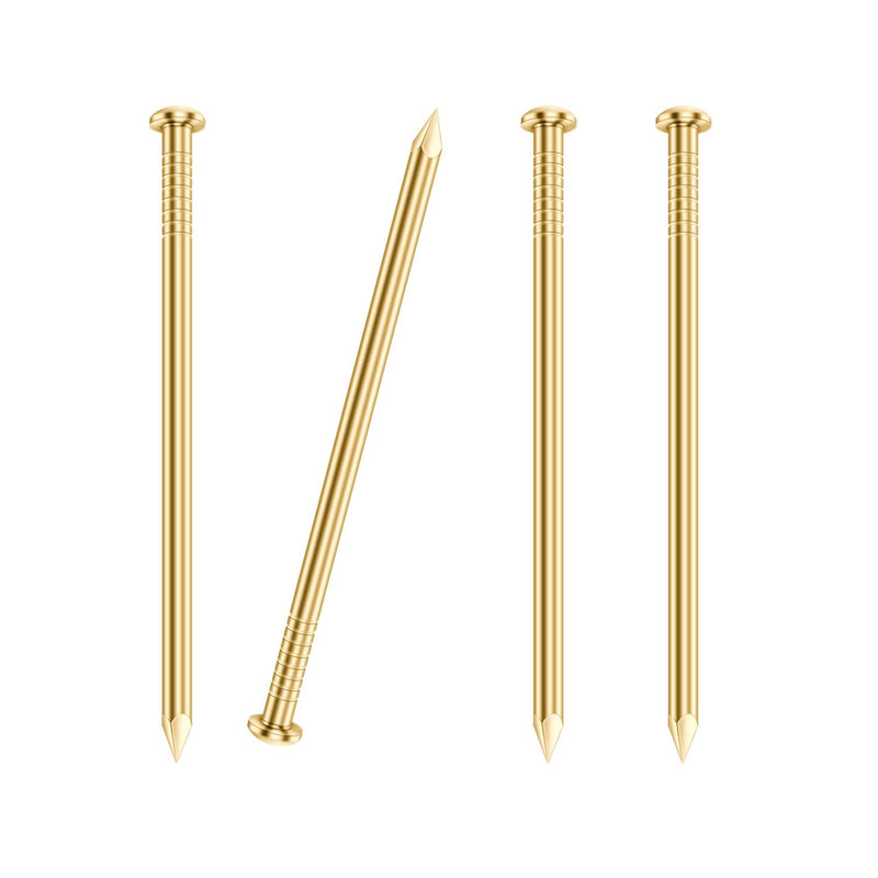 [Australia - AusPower] - 200 PCS Round Head Nails, 1-1/2 Inches Hardware Nail, Nails for Hanging Pictures, Wood Nails, Gold Nails, Household Nails 1-1/2 in 