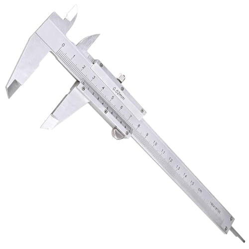 Calliper Analogue 150 mm, Calliper Analogue 0.02 mm | Accuracy calliper analogue with locking screw for household and industrial measurement, measuring tool Vernier caliper analogue 150 mm