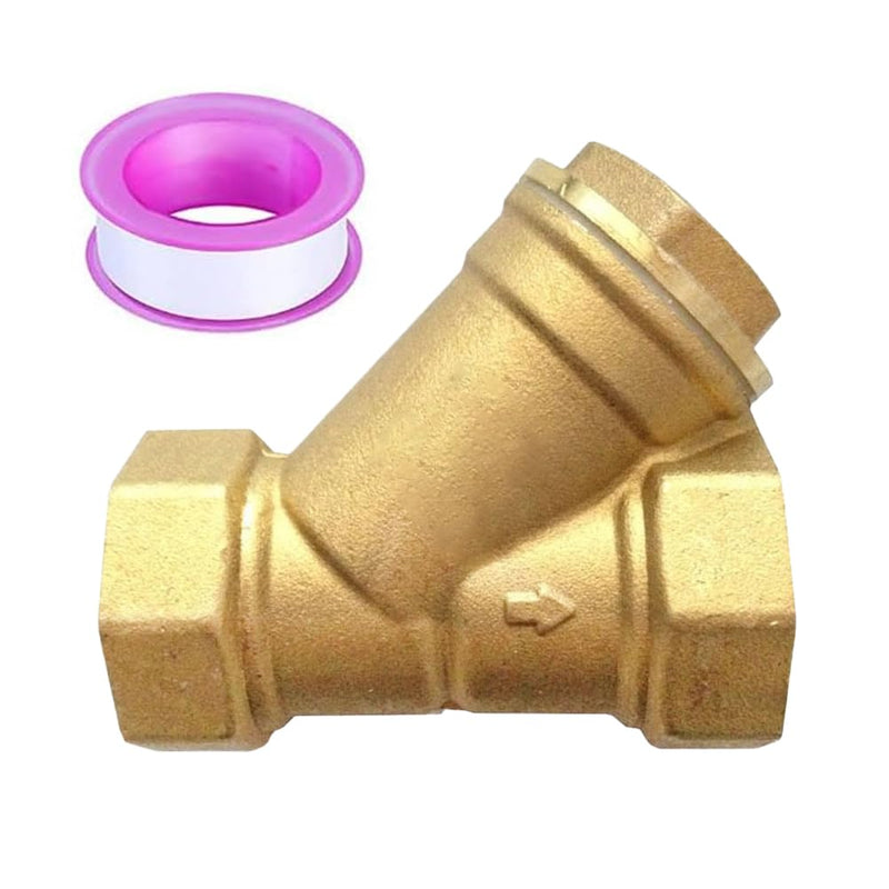 [Australia - AusPower] - Brass 1/2" Female Y Shaped Strainer Mesh Filter Valve 0.5 Inch 