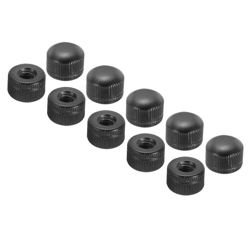 [Australia - AusPower] - PATIKIL M6x11x14 Cap Nut, 15 Pcs Acorn Nut Screw Knob Cap Insert Bolt Cover Female Thread Knurled Decorative Hardware Fittings Light Fixtures, Black M6 