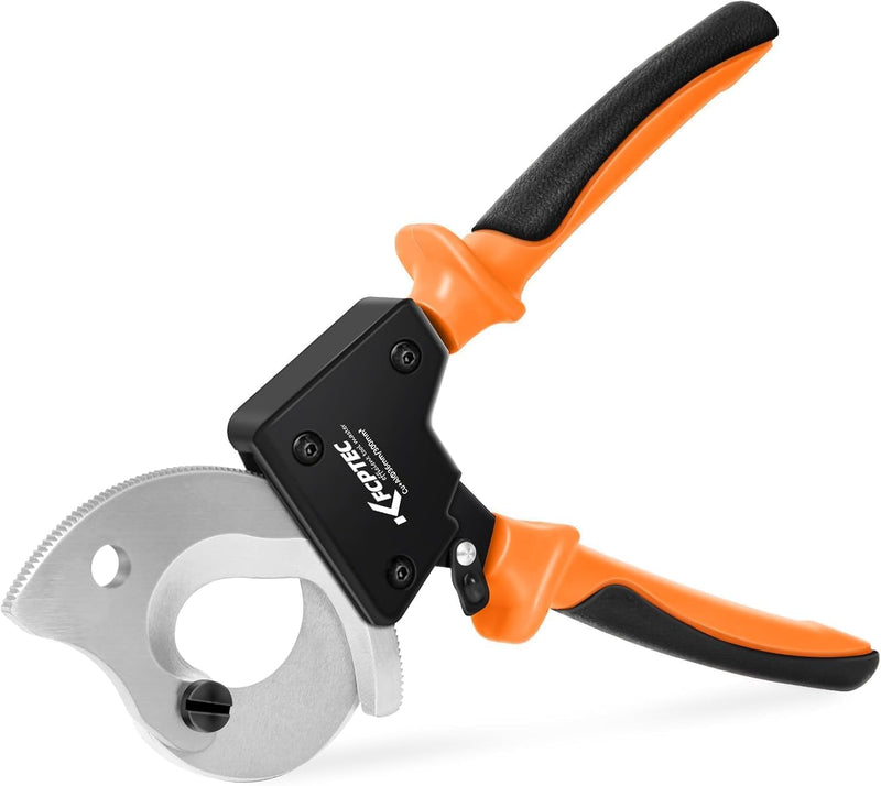 KF CPTEC Ratchet Cable Cutter 300 mm² / 600 MCM, Heavy Duty Ratcheting Wire Cutter for Copper, Aluminum & Multi-Core Electrical Cable with Ergonomic Handle 325AN