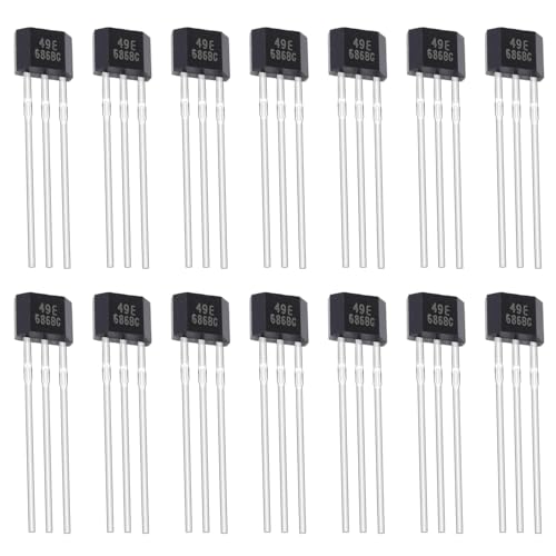 49E OH49E SS49E Hall Sensor Linear Hall Effect Sensor 3-Pin Magnetic Detector Linear Hall Effect Sensors Hall Sensors Hall Sensors TO-92S (Pack of 20) 49E