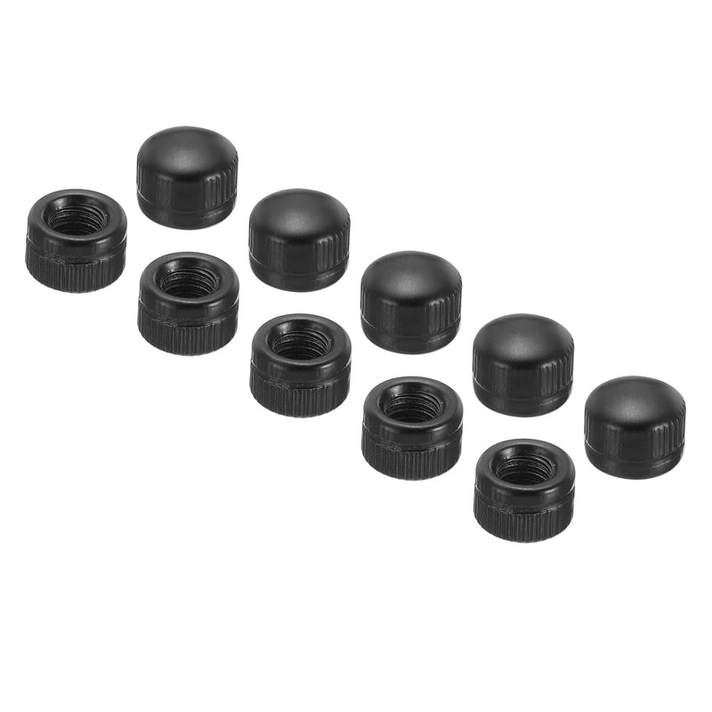 [Australia - AusPower] - PATIKIL M6x9x11 Cap Nut, 25 Pcs Acorn Nut Screw Knob Cap Insert Bolt Cover Female Thread Knurled Decorative Hardware Fittings Light Fixtures, Black 