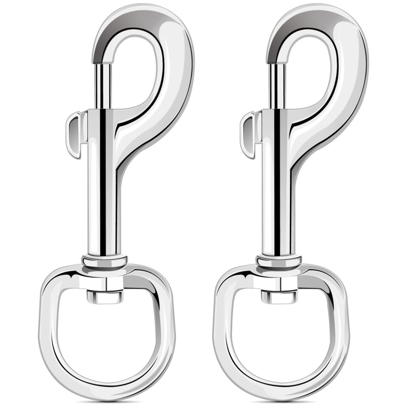 [Australia - AusPower] - ERKOON Extra Large 4.23 Inch Swivel Eye Bolt Snap Hooks 220Lbs Load Capacity Zinc Alloy Single Ended Flag Clips Heavy Duty Trigger Bolt Hooks (2 Pack) 2 Pack 
