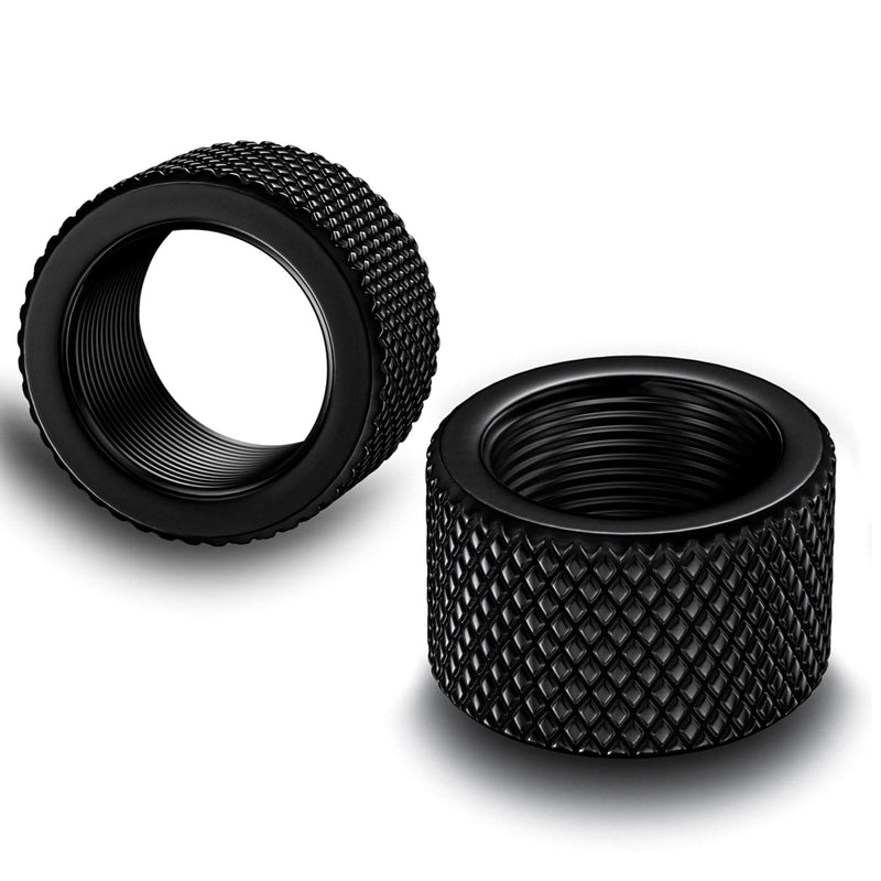 [Australia - AusPower] - 2 Pack Thread Protector, 5/8x24 Steel Thread Adapters (Black) 
