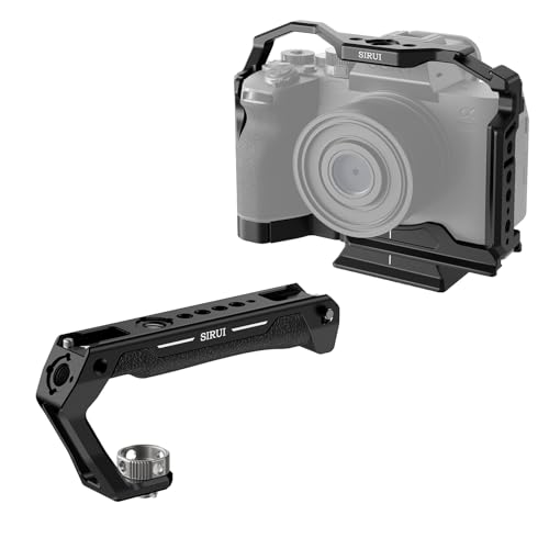 SIRUI Camera Cage for Sony Alpha 7R V/Alpha 7 IV/A7R IV/Alpha 7 S III/Alpha 1 and Top Handle with 3/8"-16 ARRI Locating Pins Mount Bundle