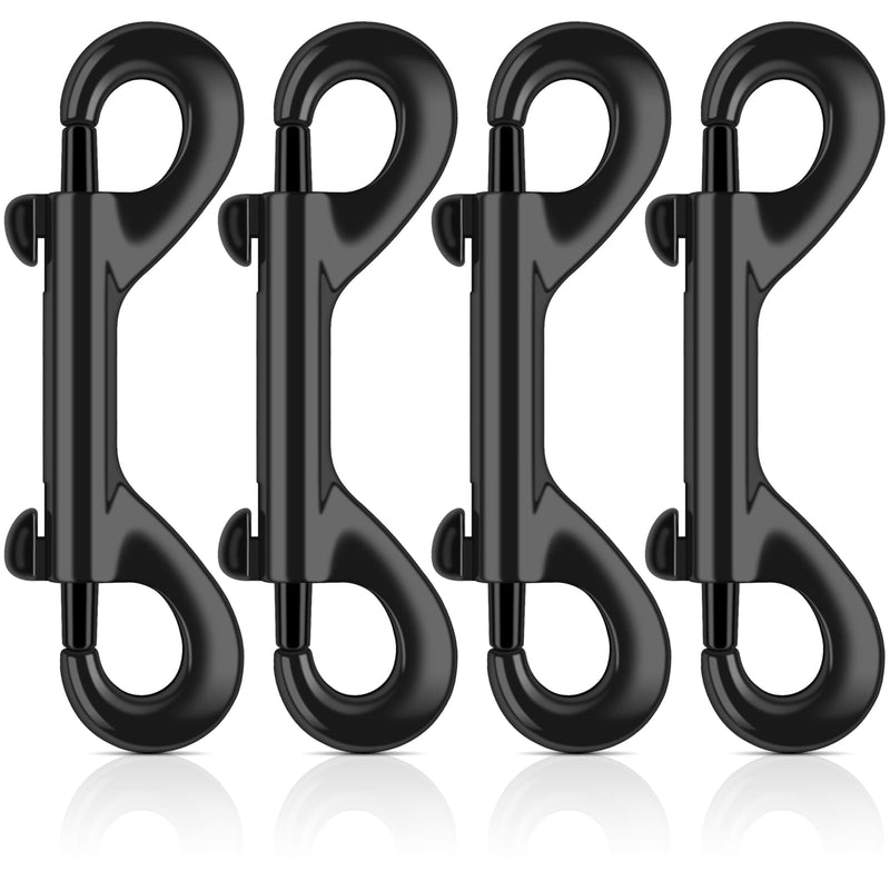 [Australia - AusPower] - ERKOON 3.5 inch Double Ended Bolt Snaps Hooks 110lbs Load Capacity Zinc Alloy Double Sided Clips Heavy Duty Trigger Snap for Dogs Leashes/Water Bucket/Horse Feed/Hammocks (4 Pack) 4 Pack 