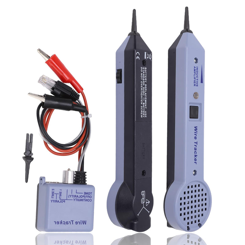 [Australia - AusPower] - Network Cable Tracing Tester Kit Audio Adjustable Induction Amplifier Cable Toner Detector Kabel Tracer Toner and Probe kit Circuittesters 
