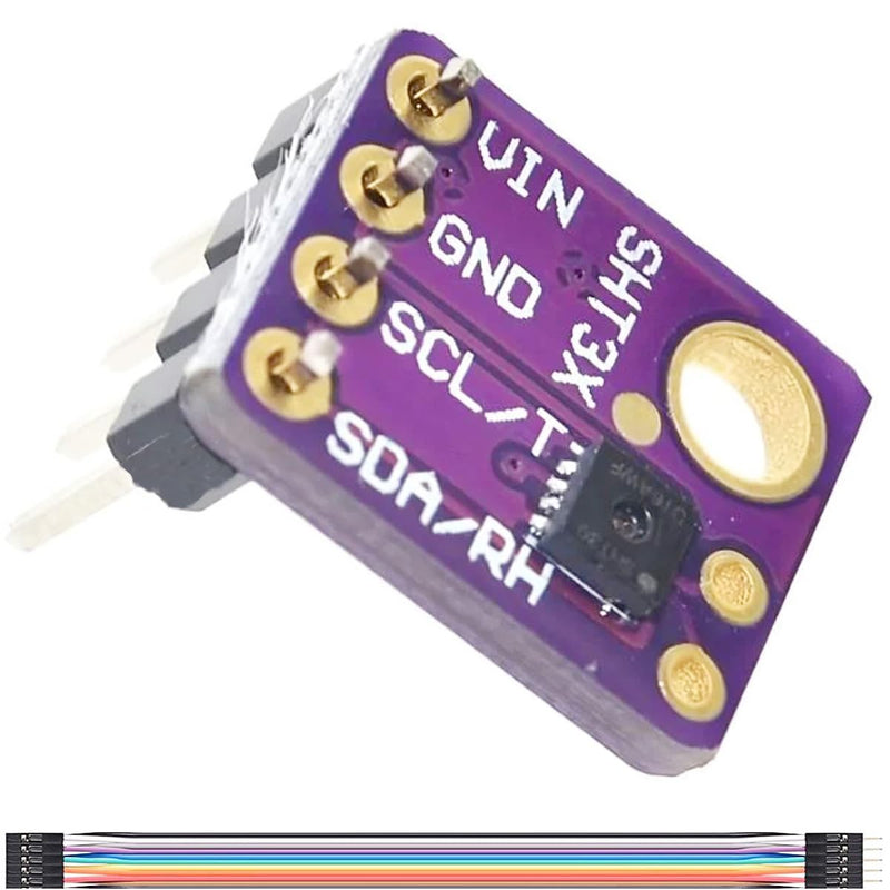[Australia - AusPower] - Temperature and Humidity Sensor Module SHT31 SHT31-D IIC I2C Interface Digital Output 3.3V 5V with Male and Female Cables for Arduino 
