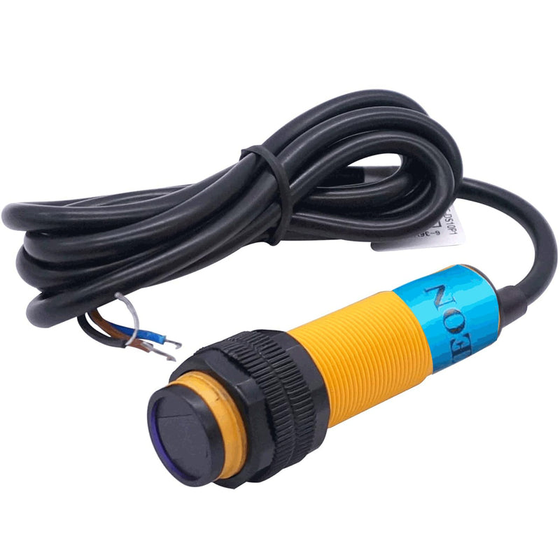 M18 Photoelectric Sensor Switch Proximity Switch, E3F-DS30C4 Diffuse Reflection Sensor Optical,6-36VDC NPN NO Proximity Switch Inductive Distance 300MM