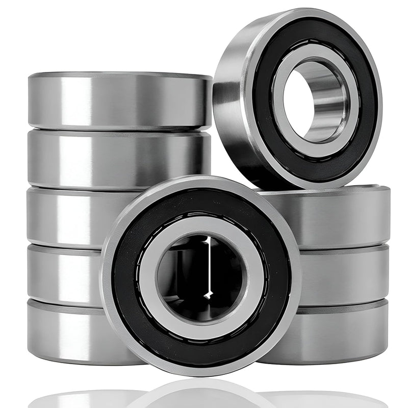 [Australia - AusPower] - 10 Pack 6203-2RS Double Rubber Seal Deep Groove Ball Bearings 17x40x12mm, Pre-Iubricated for High RPM,Stable Performance and Cost Effective Bearings. 6203-RS 