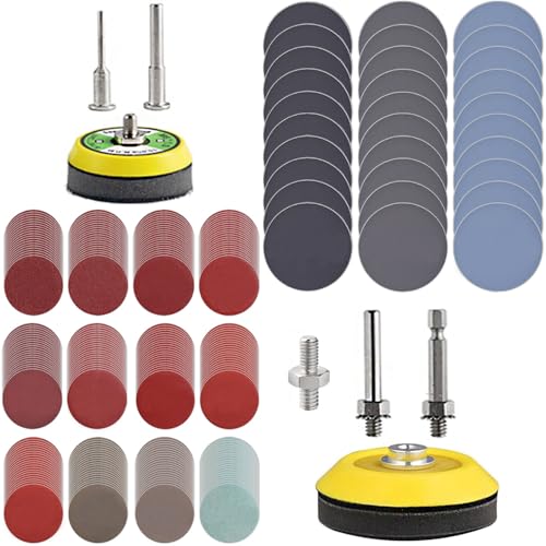 Tshya 279-pack sanding discs pad kit with 80-3000 grit discs and drill, grinder, rotary tool attachments