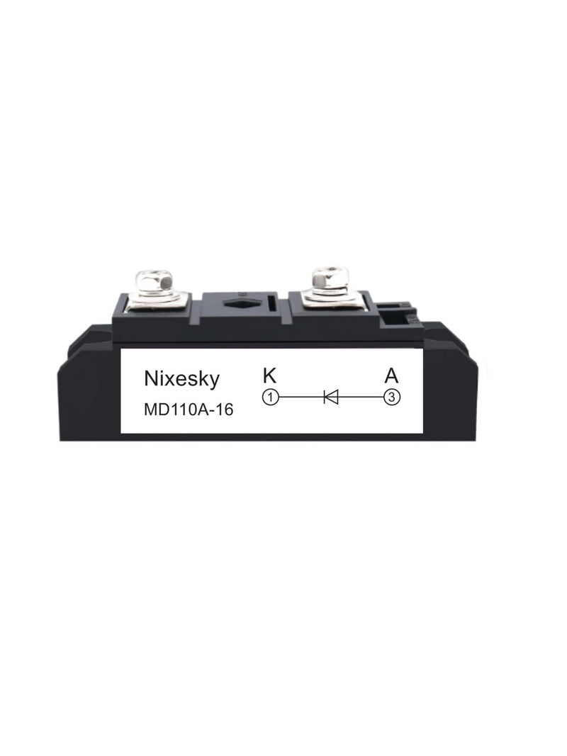 [Australia - AusPower] - Solar Diode Anti-Reverse One Way Diode MD 110A(100Amp)-16;Use Voltage Range:AC < 400VAC ;DC 3-1000V;Used in Solar Energy, Solar Cells,photovoltaicsand Solar Panels 12V 24V 48V (MD 110A-16) 