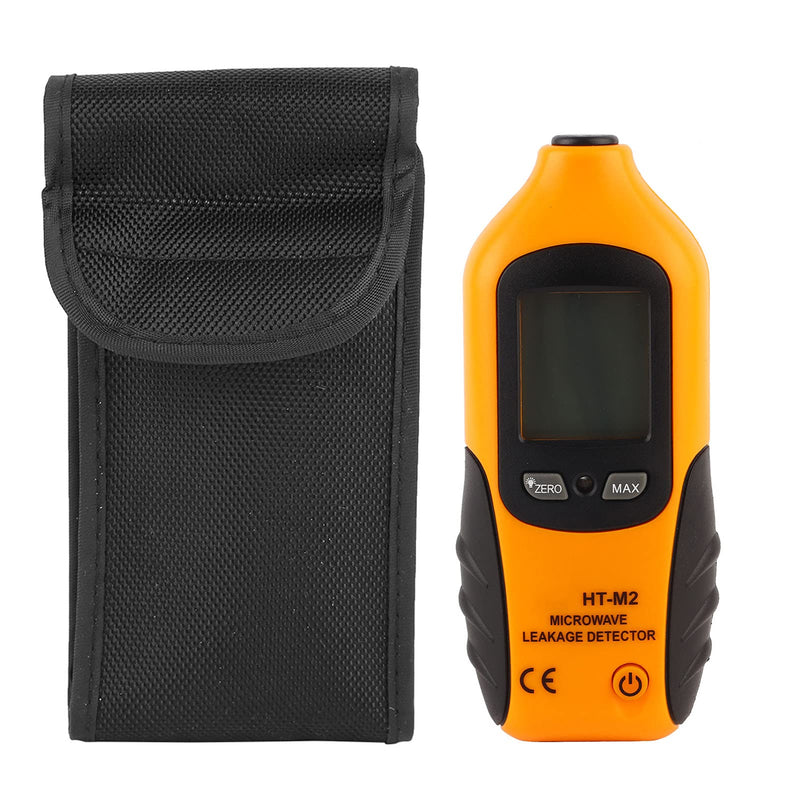 Tiiyee Digital LCD Display Microwave Leakage Detector, HT M2 High Radiation Tester Detector EMF Meter 2450MHz Handheld Sensitivity to and LCD Leak Tools Built in Alarm for Home Microwave Oven Testing
