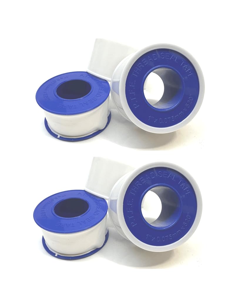 [Australia - AusPower] - 1" x 520" Teflon Tape Thread Sealing PTFE Plumber's Tape 4PC 