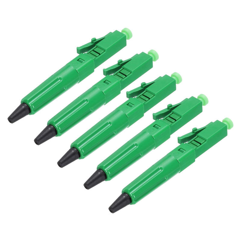 QUARKZMAN Fiber Optic Quick Connector Adapter LC/APC Fiber Optic Mounting Connector Singlemode Fast Cold Connector 5 Pack
