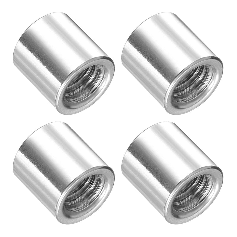 [Australia - AusPower] - Weld on Bung Nut (M8x12mmx12mm) 4Pcs, Stainless Steel Insert Weldable Fuel Tank Fitting - for Component Maintenance, Weld-On Adapter M8x12mmx12mm 4 