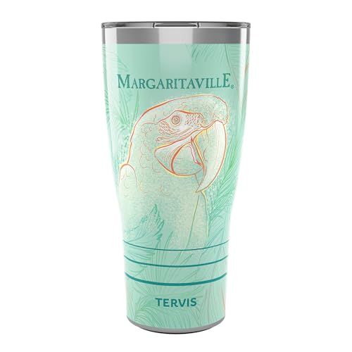 Tervis Traveler Margaritaville - Lyrical Triple Walled Insulated Tumbler Travel Cup Keeps Drinks Cold & Hot, 30oz, Stainless Steel Multicolor