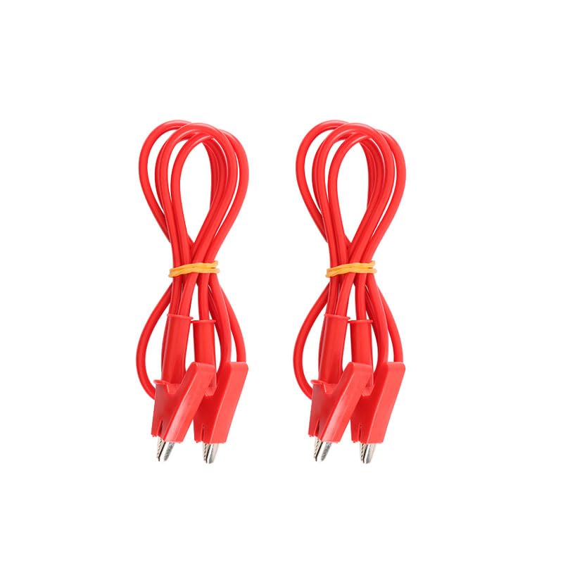 [Australia - AusPower] - Alligator Clips Wires Test Leads, Dual Ended Crocodile Wire Jumper Cables Heavy Duty Wire for Electrical Testing,1m Red 1500V 10A 2PCS 