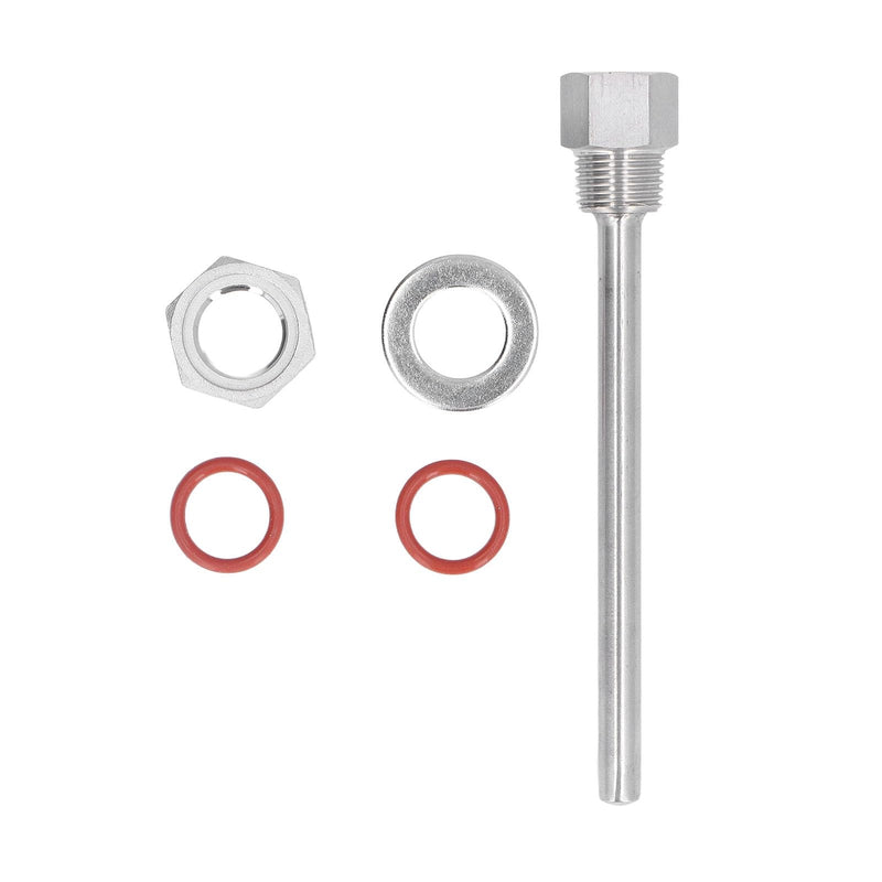 [Australia - AusPower] - Stainless Steel Thermowell, 6.7in Length G1/2 Male Thread Thermometer Well, Temperature Sensors Thermowells Replacement, Thermometer Instruments Thermowell for Needle Thermometers in Kettles 