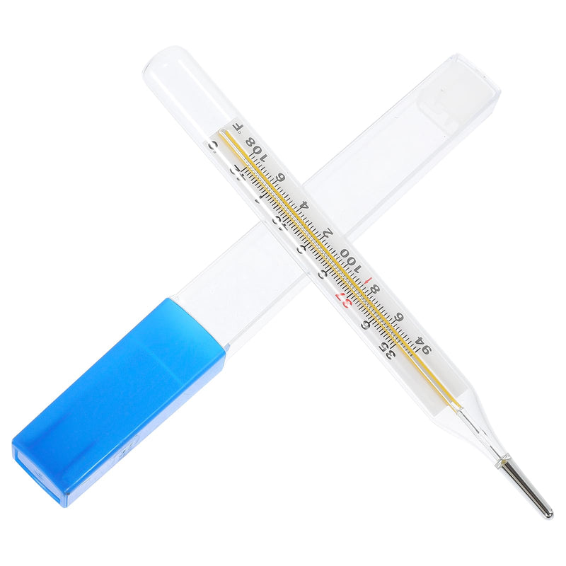 [Australia - AusPower] - MAGICLULU 1Pc Glass Oral Temperature Adult Free Clinic Armpit Fast Reading Fever Indicator(Double Scale) ?&? 