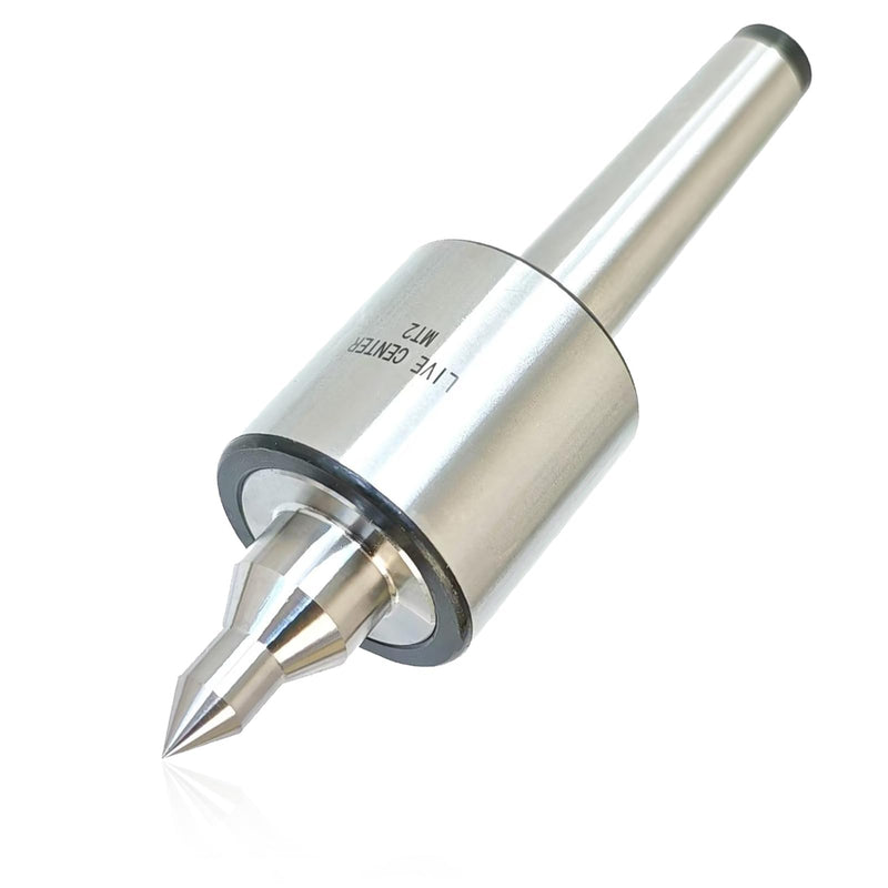 [Australia - AusPower] - MT2 Live Center Medium Duty Long Nose 60° Triple Bearing Accuracy 0.000197" Morse Taper 2MT Lathe CNC Tool for Lathe Tailstock Machine MT2 