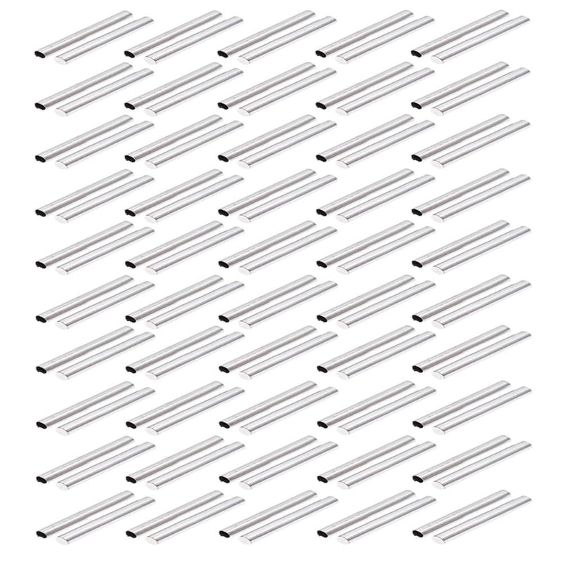 [Australia - AusPower] - 100PCS Temperature Sensor PT100 DS18B20 Temperature Sensor Stainless Steel casing Blind Pipe Sleeve (6X50mm) 6X50mm 