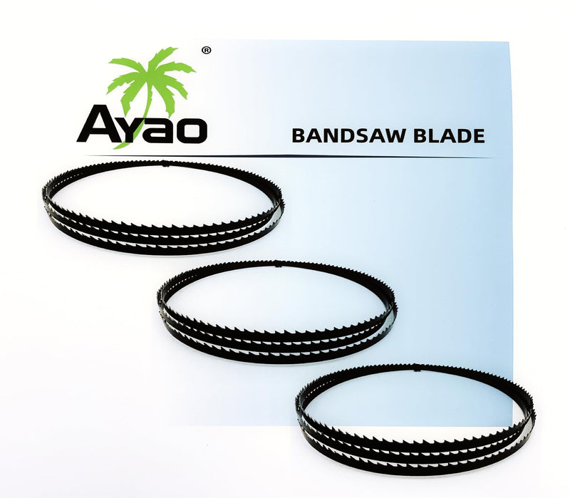 [Australia - AusPower] - AYAO 72 inch Bandsaw Blades Assortment (1/8" 1/4" 3/8" Wide) to fit 10" Delta 28-140, 10" Wen Band Saw and 11" Shopsmith Band Saws, 3PK 
