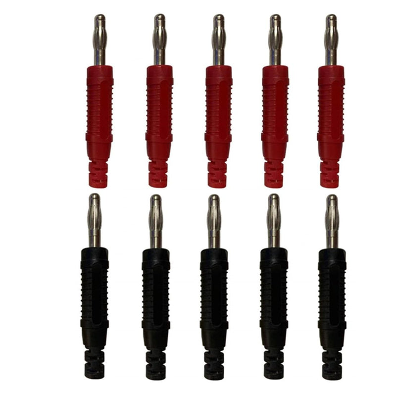 [Australia - AusPower] - 4mm Banana Plugs Solder DIY Banana Plug Male Connectors Adapters for Multimeter Test Leads Probes-10 Pcs 