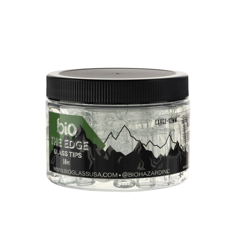 [Australia - AusPower] - BIO Glass 'The Edge' 2 Pokes Glass Tips, 12mm - 50 Count 12mm - 50 Tips 