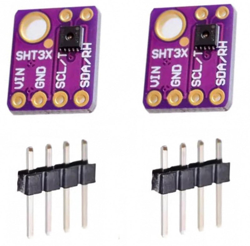 [Australia - AusPower] - 2pcs GY-SHT31-D SHT31-D 3.3V Temperature and Humidity Sensor Module Breakout Digital Output IIC I2C Interface for Arduino 
