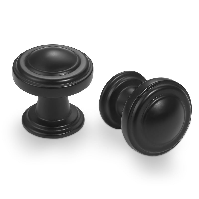 10 Pack Kitchen Cabinet Knobs Matte Black Cabinet Knobs Black Drawer Knobs Solid Kitchen Hardware 10