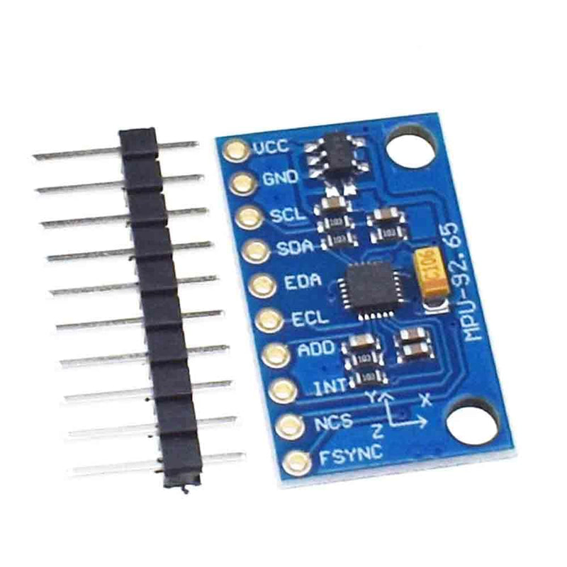 [Australia - AusPower] - 1Pc Blue IIC I2C SPI MPU6500 MPU-6500 6-Axis Gyroscope Accelerometer Sensor Module Replace MPU6050 with Pins GY-6500,Acceleration Sensors Industrial and Scientific 