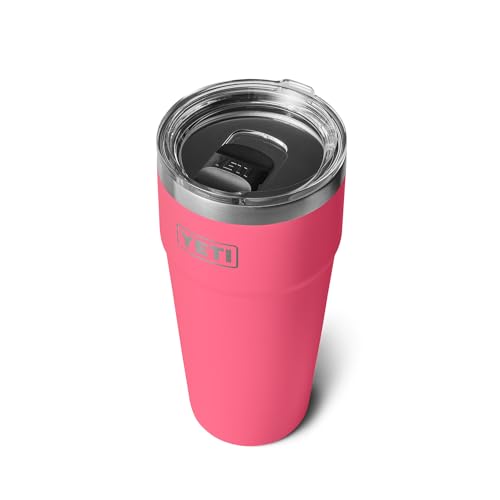 YETI Rambler 30 oz Stackable Tumbler, Stainless Steel, Vacuum Insulated with MagSlider Lid Tropical Pink