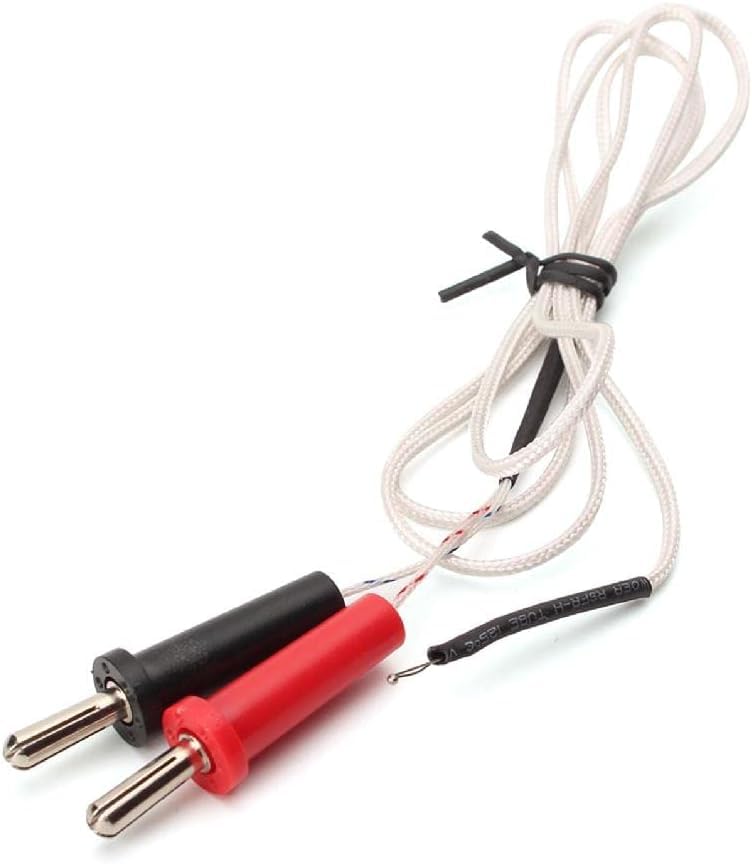 [Australia - AusPower] - Handheld K Type Surface Thermocouple Temperature Sensor 100cm Wire Banana-Type Plug Probe Measurement Range -50°C -350°C K Type Thermocouple Probe Temperature Probes and Sensors 