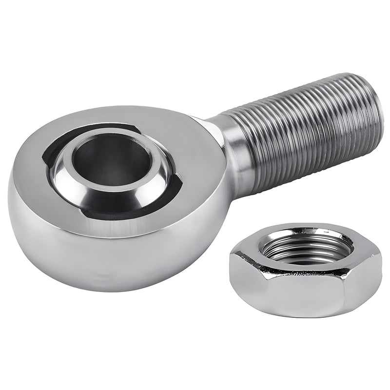 [Australia - AusPower] - 3/4" Heim Joint Rod End Bearing w/Jam Nut,RH 3/4"-16 Thread x 3/4" Bore Chromoly Panhard Rod End Kit for Steering, Suspension,Traction Bars,Links Joints-1Pk 3/4"-RH 