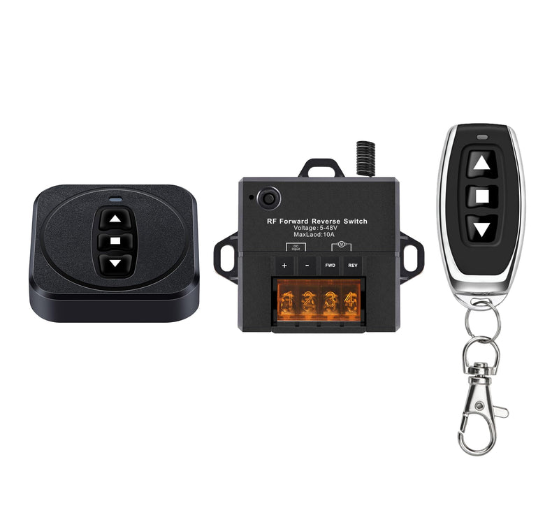 [Australia - AusPower] - 12v Forward Reverse Remote Switch with 10a Relay,Mini Linear Actuator Controller 12 Volt Remote Control Switch,Dc 5v 24v 36v 48v Wireless Up Down Switch for Linear Actuator and Motor 