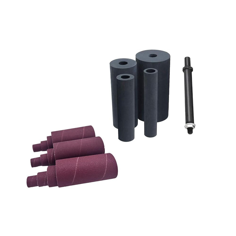 [Australia - AusPower] - Spindle Sander Drum Kit Including Sanding Cylinder, Sanding Drum (OD 3/4", 1", 1-1/2", 2") and Sanding Sleeves (80 Grit, 120 Grit and 240 Grit) 