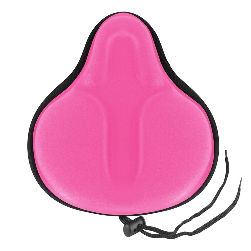 Bike Seat Cover for Men & Women Comfort, Large Bike Seat Cushion Cover, Padded Seat Cover for Bike, Soft Bicycle Seat Covers for MTB, Exercise Bikes, Indoor and Outdoor Cycling Seat Cover Pink