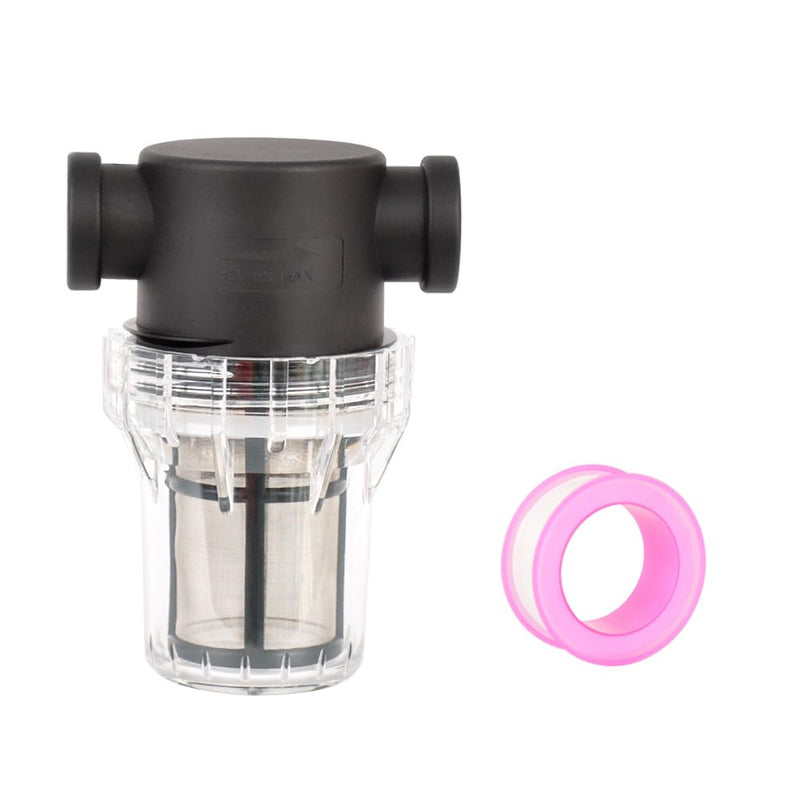 [Australia - AusPower] - Water Pump Strainer 1/2" Female NPT in-Line Strainer with 100 Mesh Stainless Steel Filter Screen for RV, Garden Hose (1/2" 100 Mesh) 1/2" 100 Mesh 