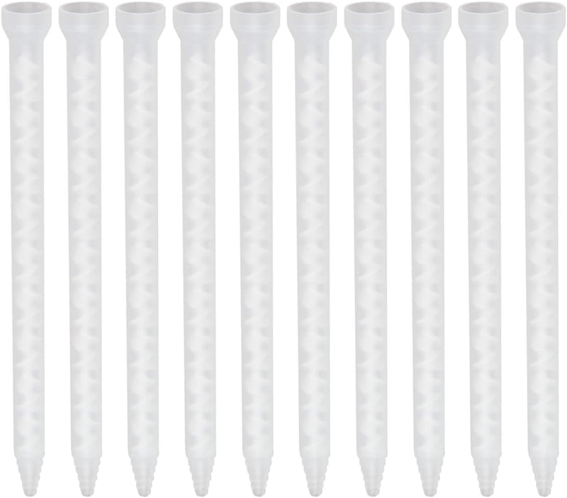 [Australia - AusPower] - Mixing Nozzle Static Mixer Tips Epoxy Tips Mixing Tubes for AB Adhensive Applicatior 18 Elements 10 Pieces 